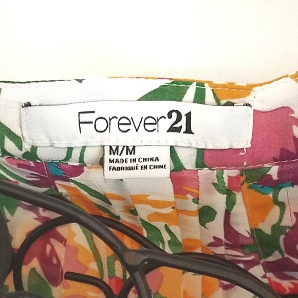 ~~SOLD~~ Forever 21 Floral Sleeveless Button Dress - Picture 6 of 7